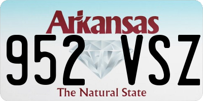 AR license plate 952VSZ
