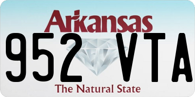 AR license plate 952VTA