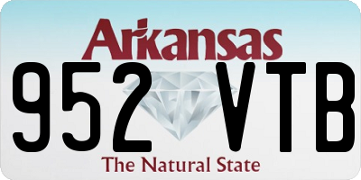 AR license plate 952VTB