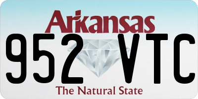 AR license plate 952VTC
