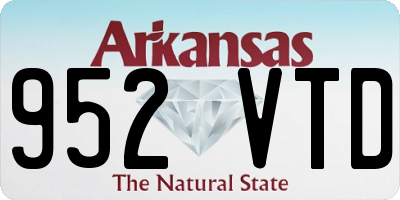 AR license plate 952VTD