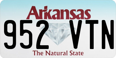 AR license plate 952VTN