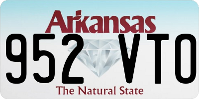 AR license plate 952VTO