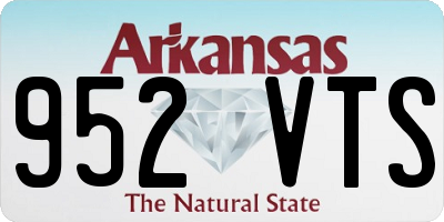 AR license plate 952VTS