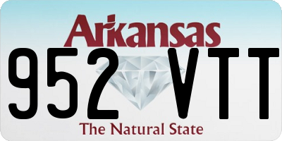 AR license plate 952VTT