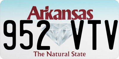 AR license plate 952VTV