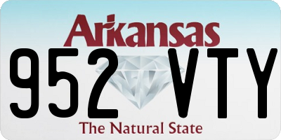 AR license plate 952VTY