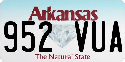 AR license plate 952VUA