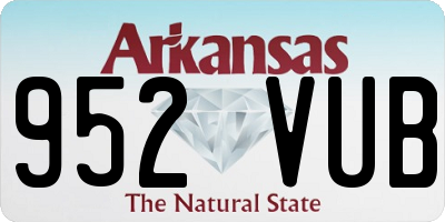 AR license plate 952VUB