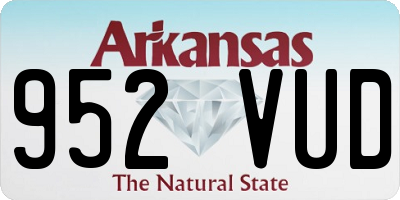 AR license plate 952VUD