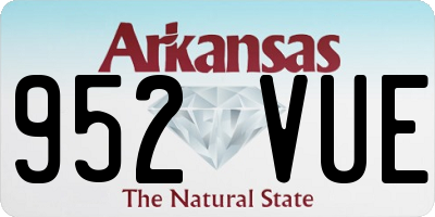 AR license plate 952VUE