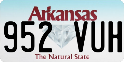 AR license plate 952VUH