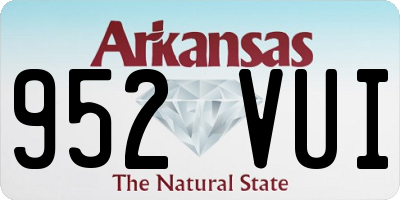 AR license plate 952VUI