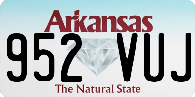 AR license plate 952VUJ
