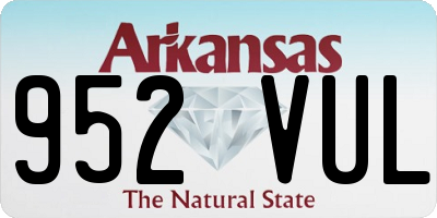 AR license plate 952VUL