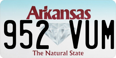 AR license plate 952VUM