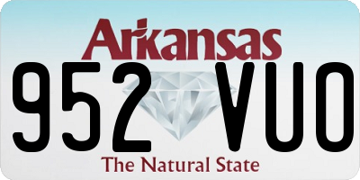 AR license plate 952VUO