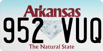 AR license plate 952VUQ