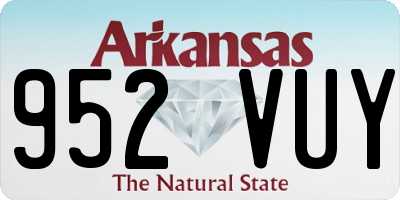 AR license plate 952VUY