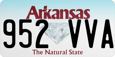 AR license plate 952VVA