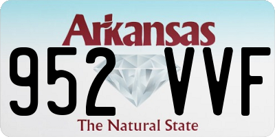 AR license plate 952VVF