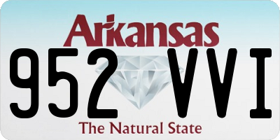 AR license plate 952VVI