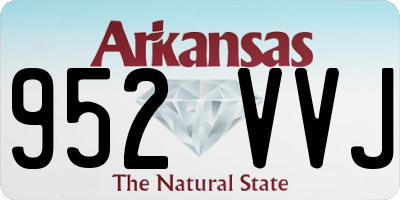 AR license plate 952VVJ