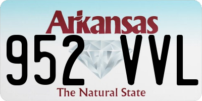 AR license plate 952VVL