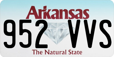 AR license plate 952VVS