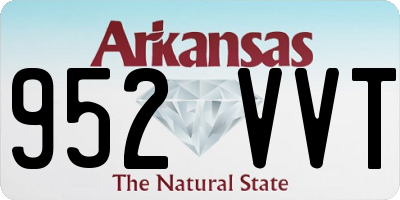 AR license plate 952VVT