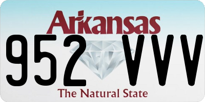 AR license plate 952VVV