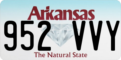 AR license plate 952VVY