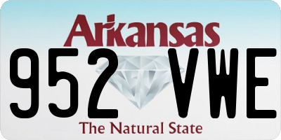 AR license plate 952VWE