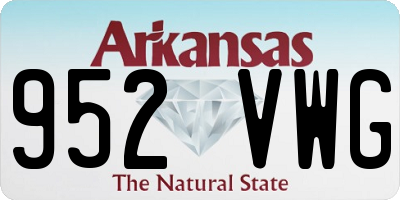 AR license plate 952VWG