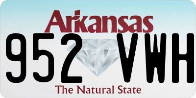 AR license plate 952VWH