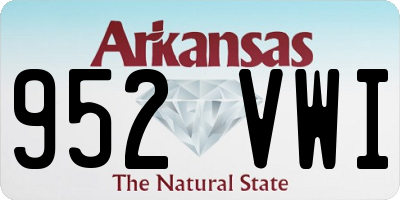 AR license plate 952VWI