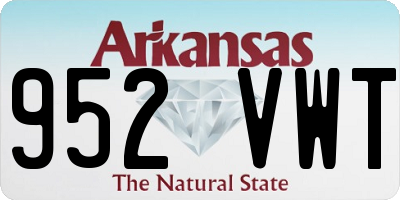 AR license plate 952VWT