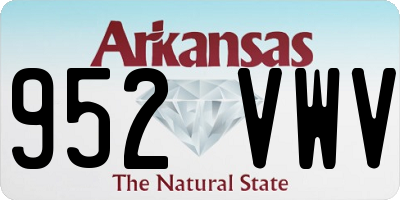 AR license plate 952VWV