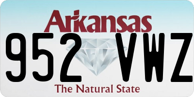 AR license plate 952VWZ