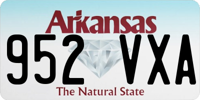 AR license plate 952VXA
