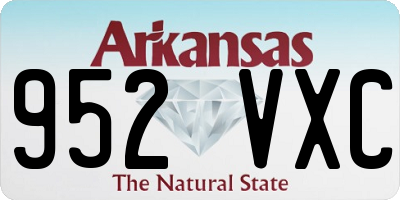 AR license plate 952VXC
