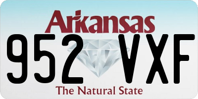 AR license plate 952VXF