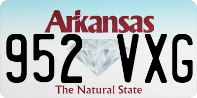 AR license plate 952VXG