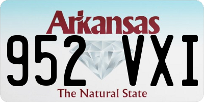 AR license plate 952VXI