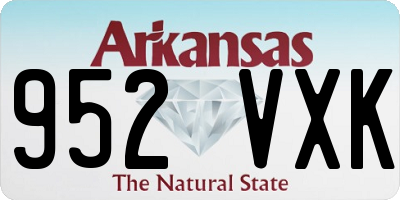 AR license plate 952VXK