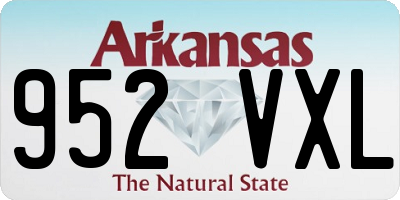 AR license plate 952VXL