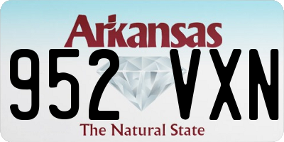 AR license plate 952VXN