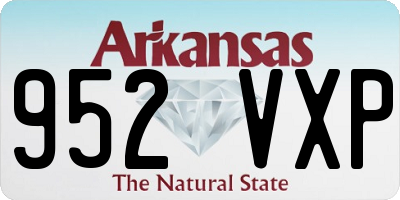 AR license plate 952VXP