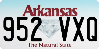 AR license plate 952VXQ
