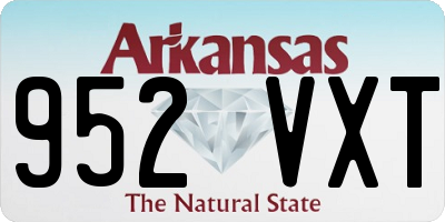 AR license plate 952VXT